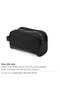 Twill Fabric Utility Pouch with PU Handle and 2 Main Zipper Compartments - 3