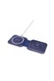 Turin - Foldable Wireless Charger and Multicable Set - Navy Blue - 7