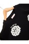 Girl's Floral Printed 6-7-8-9-10 Years Old Seasonal Cotton Compact Stylish Top and Bottom Tracksuit Set - 3