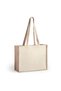 Frunza - Jute Bag with Two-Sided Canvas, Natural