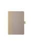 O-Note Modern Textile Cloth Notebook - Durable with Soft Cover, Beige/Natural
