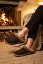 Men's Slippers Luxury Full Fur Inside Comfortable Groom Business Office Home Slippers