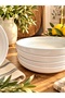 Modern Plain Deep Dinner Plate for 6 People 22cm - 2
