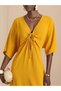 Rochie maxi, galben - 4