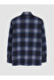 Esvab • Modern & Distinctive Checkered Embroidered Gabardine Men's Shirt - 7