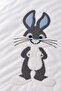 Rabbit Embroidered 100% Cotton 4-Piece Baby Duvet Cover Set - 3