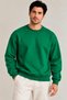 Men's Regular Fit Crew Neck Basic Plain 3 Thread Sweatshirt - 2