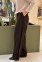 Beli Half Elastic Detailed Navi Trousers - 3