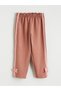 Özmarka New Season Girls' Sweatpants with Elastic Waist and Bow