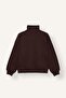 Oversize Half Zipper Printed Thick Sweatshirt for Girls I8344A826Wn - 2