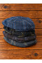 Plaid winter beanie hat, british style beanie with elasticated back. - 2
