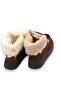 Dark Brown Suede Textured Thick Sole Fur Lined Lace up Comfortable Fit Casual Sports Boots - 4