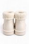 Cream-Colored Fur Inside, Waterproof, Flat Sole, Comfortable, Daily Design, Tan Rain Boots - 3