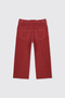 Baby Girl Velvet Rose Color Trousers with Embroidery Detail - 2