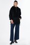 Kangaroo Pocket Plush Sweatshirt Black - 2