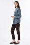 Button Detailed Blouse Petrol - 4