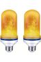 مصباح LED بتأثير اللهب، 4 أوضاع لتأثير اللهب المتذبذب مع وضع الاستشعار بالجاذبية للتركيب على الوجهين، E2
