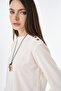 Button Detailed Blouse Ecru - 7