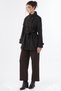 Apolet Detailed Short Cashmere Coat Brown - 4