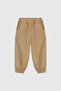 Baby Boy Elastic Waist Beige Trousers