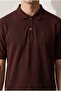 Ds Damat Regular Fit Fit 100% Cotton Long Lasting Non-Curling Polo Collar Embroidered T-Shirt - 4