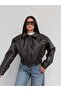 Shoulder Zipper Leather Jacket