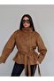 Suede Waist Drawstring Jacket - 2