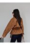 Suede Waist Drawstring Jacket - 5