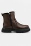 Children's Genuine Leather Boots with Fur Inside and Zipper, Winter Boots with Non-Slip Sole - 4