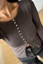 Brown Soft Textured Buttoned Blouse - 2