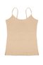 Women's Seamless Cotton Undershirt with Skin-Colored String Straps - 6
