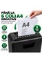 Document shredder, P-2 security level, 10 L basket, reverse function, automatic start, black - 4