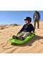 Double Sand & Snow Sled - Outdoor Plastic Skiing Board with Rope for Kids & Adults - Winter & Summer Fun - 3