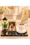 Tree of Life with Photo Led Street Lamp Porcelain Coffee Cup and Fortune Angel Jar with Led Light