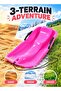 Double Sand & Snow Sled - Outdoor Plastic Skiing Board with Rope for Kids & Adults - Winter & Summer Fun - 2