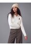 Timeless Clothing & Timeless Choices Women's Knitwear Sweater with Turn-Down Collar and Embroidery - 2