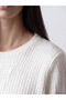 Alita City Farkıyla Lcw Everyday White Knitwear Patterned Oval Neck Women's Sweater - 3