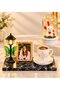 Tree of Life with Photo Led Street Lamp Porcelain Coffee Cup and White Teddy Bear with Led Light