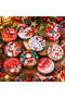 10-Piece Christmas Patterned Metal Candle Box – Empty Metal Box – 7.3 X 3.5 cm – for Candle Making and Gifts - 3