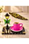 Pink Coffee Cup and Wooden Incense Burner Gift Set with Led Street Lamp