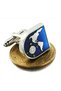 Bule World Map Shirts Cufflinks for Men - 4