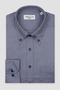 Bb Club Mike Oxford %100 Cotton Regular Fit Navy Blue Button-Down Collar Men's Plain Shirt - 2