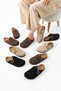 Eliz Women's Leather Black Comfortable Cork Sole Daily Sabo Daily Boston Slippers - 7