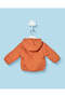 Infant Boys Rust Plain Hooded Jacket - 4