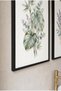 2-Piece Monstera and Lavender Black Wooden Framed Mdf Painting Set - Spa and Botanical Bathroom Decor Huhu3268 - Double Painting Set Black Frame - 3