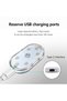 أضواء LED داخلية للسيارة، قطعتان من إضاءة محيطية قابلة لإعادة الشحن عبر USB مع 6 مصابيح LED تعمل باللمس - 2