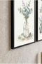 3-Piece Spa and Botanical Black Wood Framed Mdf Painting Set - Bathroom Wall Decor Huhu3279 - Triple Painting Set Black Frame - 3