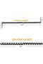 ® Long Telephone Phone Handset Cable Cord Landline 9Ft Uncoiled / 1.8Ft Coiled Landline Phone Handset Cable RJ9 4P4C Telephone Accessory (BLACK, 1-PACK) - 3