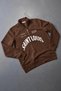 Women's - Men's Unisex Saint Louis Printed Half Zipper Oversize 3 Thread Sweatshirt