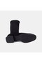 Women's Black Square Toe Over-The-Knee Stretch Boots - 4